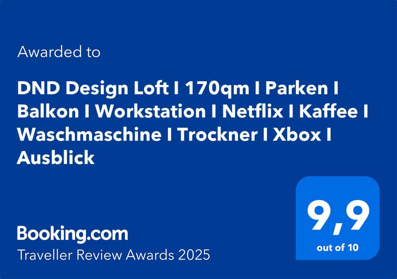 Ferienwohnung Dnd Design Loft I 170Qm I Parken I Balkon I Workstation I Netflix I Kaffee I Waschmaschine I Trockner I Xbox I Ausblick Würzburg Exterior foto
